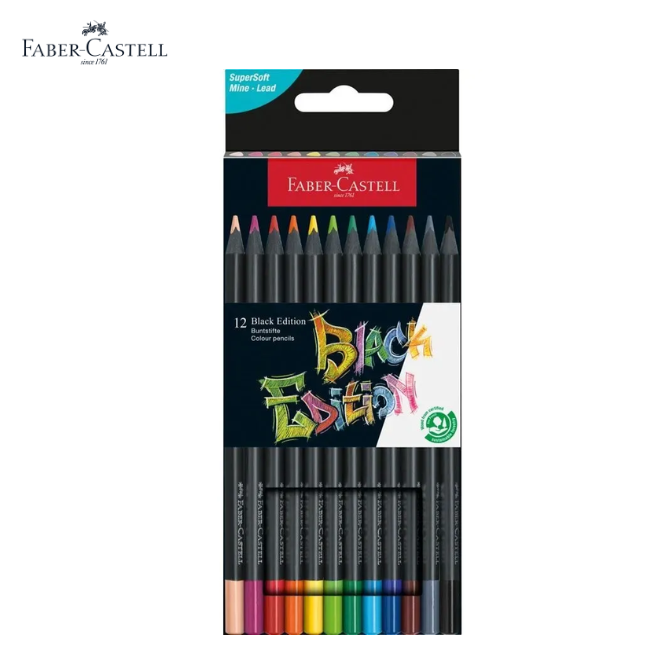Faber-Castell Black Edition Colour Pencil 12L (116412)