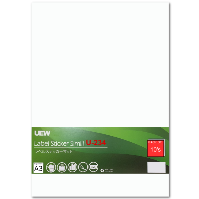 UEW Label Sticker A3 Simili