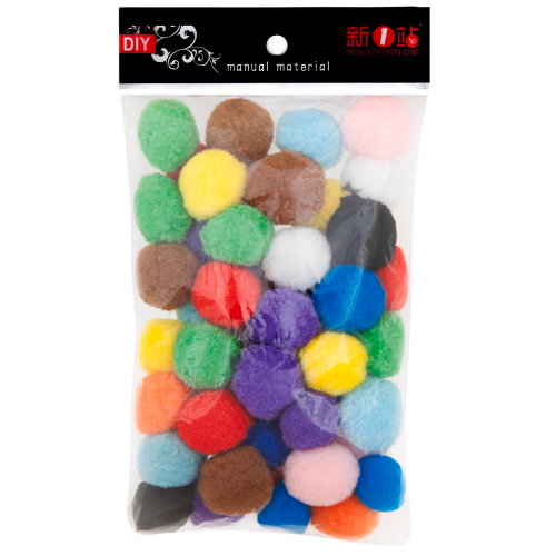 DIY Colourful Cotton Ball 30/35mm