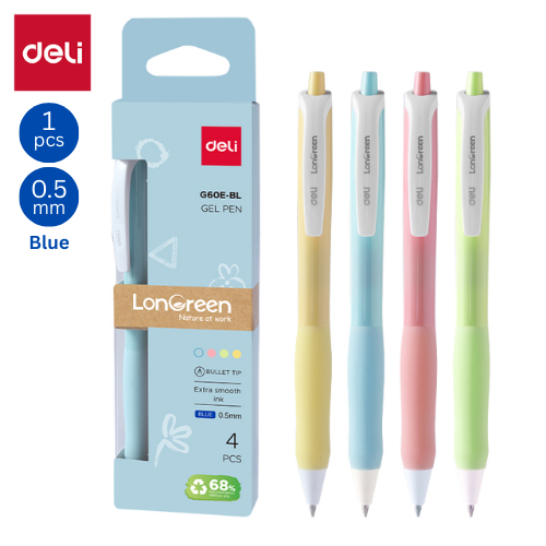 Deli Gel Pen G60E-BL 0.5mm Blue