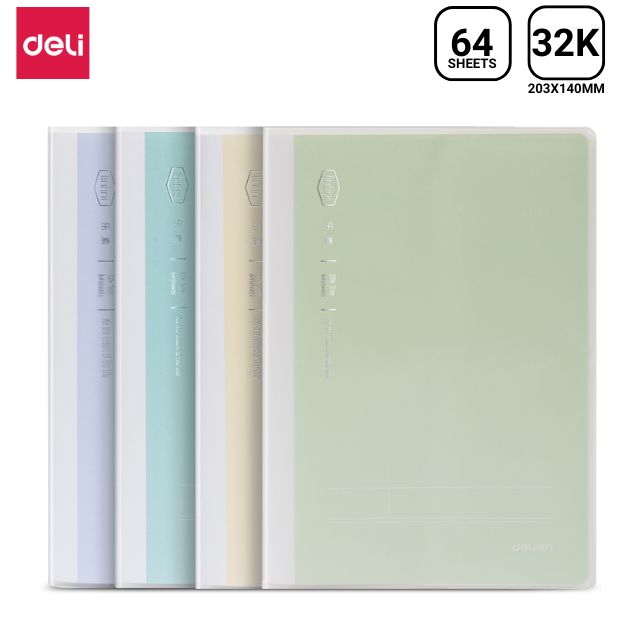 Deli EVA Cover Notebook Asst Colour A5 T3264-1