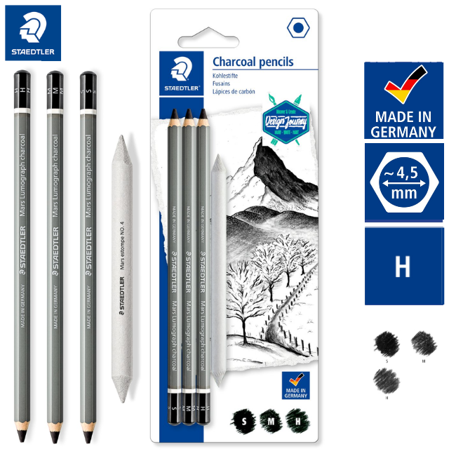 Staedtler Mars Lumograph Charcoal Set