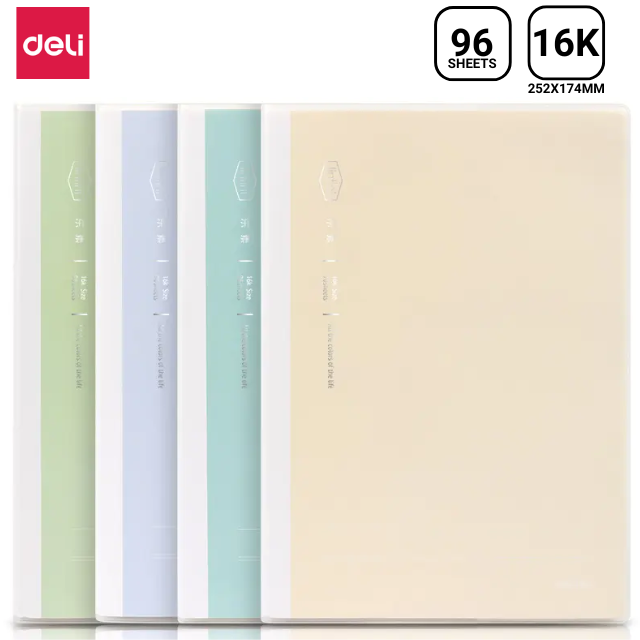 Deli Pe Cover Student Notebook 252x174mm