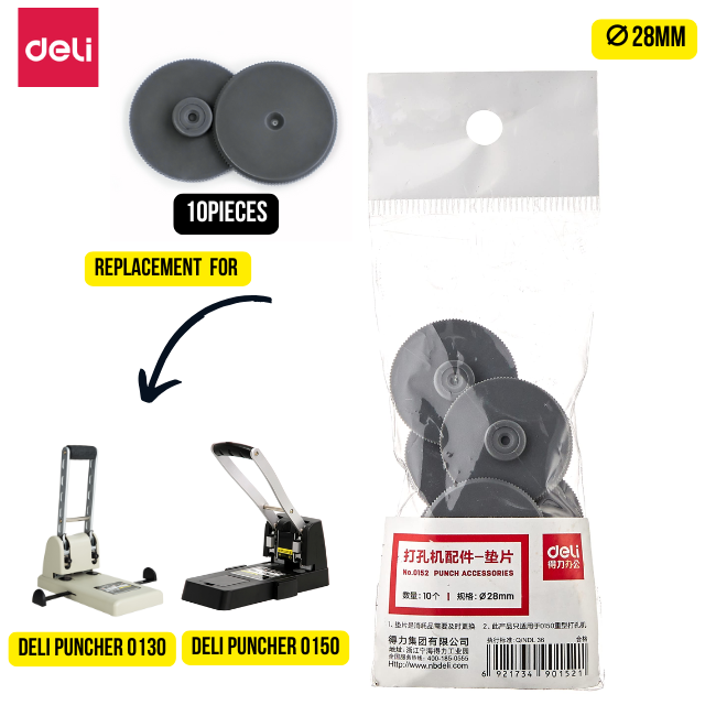 Deli Punching Mat 0152 10's 28*2.5mm (Suitable for 0130 & 0150 Heavy Duty Punch)