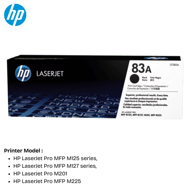 HP Toner 83A (CF283A) - Black