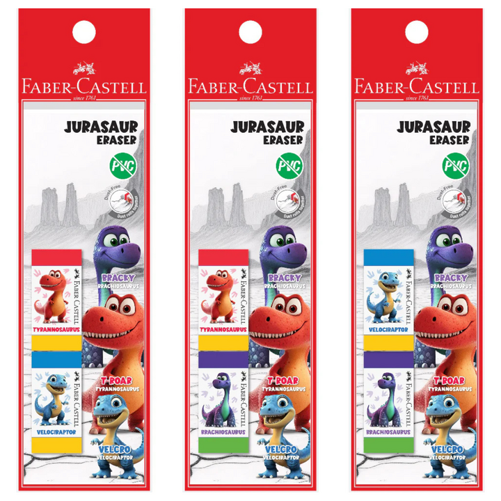 Faber-Castell Dust Free Eraser Jurasaur 2's (583701)