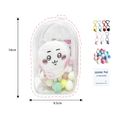 Transparent UU Walking Bag PVC 95*140*45mm BD-010114