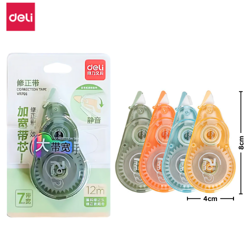 Deli Correction Tape 7mm x 12mm VR701
