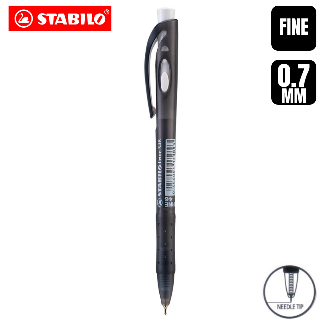 Stabilo Liner Retractable Ball Pen Fine 0.7mm