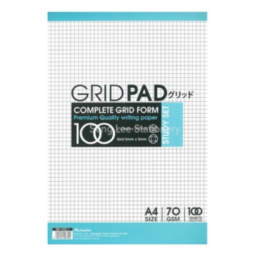 Masterprint A4 Grid Pad 70gsm 100's - GP-100-1