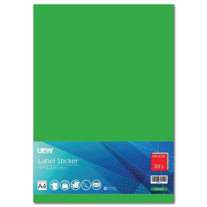 UEW Label Sticker A4