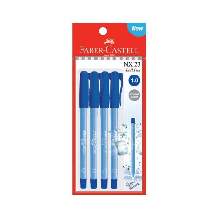 Faber-Castell Ball Pen NX 23 1.0mm 4's/pkt