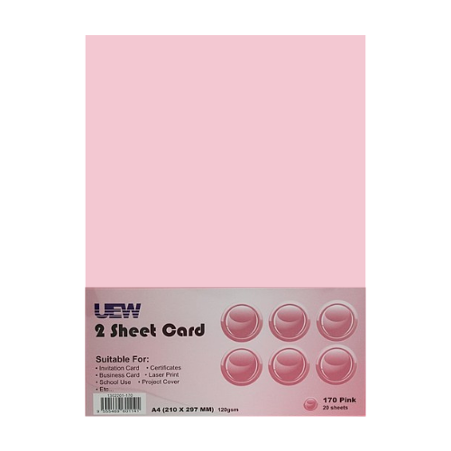 UEW 2 Sheet Card A4 120gsm 20s