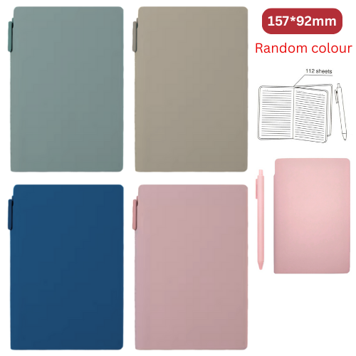 BOWEN Single Lined Notebook 112's 80g 157*92mm 5023-15 Mix Colour