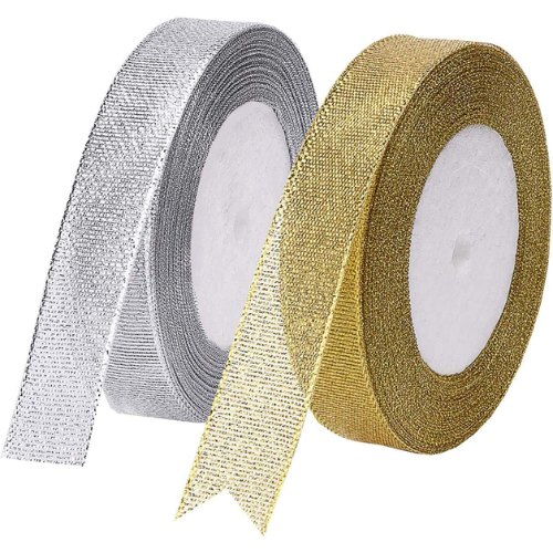 Nylon Ribbon 48mm Gold/Silver