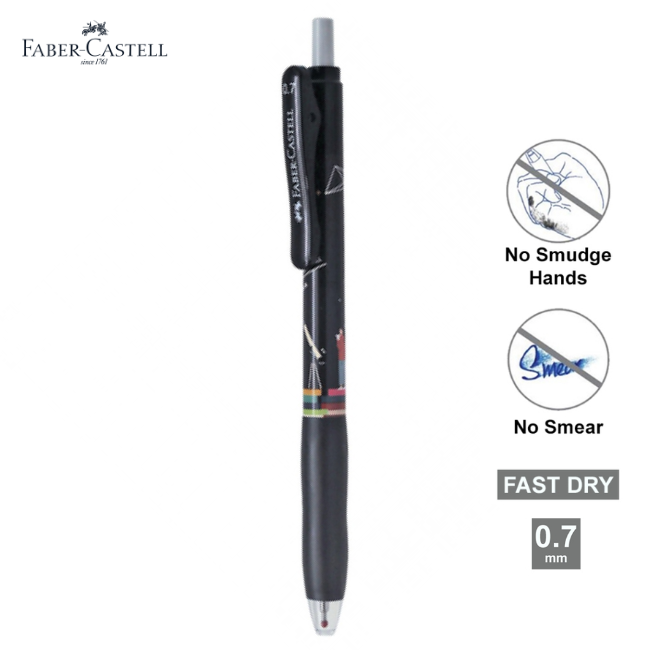 Faber-Castell Black Astro Arte Gel Pen 0.7mm