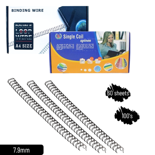 Wire O Comb A4 34 Loops Black 100's
