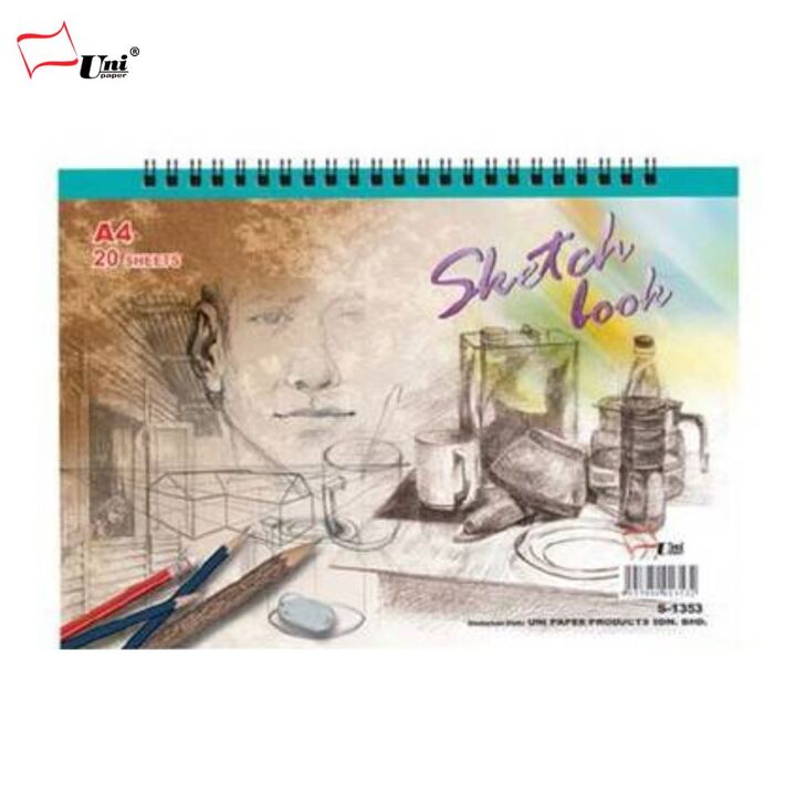 Unipaper Wire-O Sketch Book 100gsm 20's