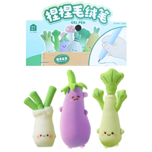 Fluffy Soft Vegetables Gel Ink Pen