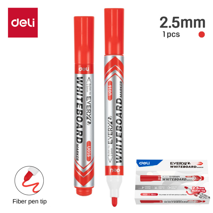 Deli Whiteboard Marker Bullet Tip 2.5mm