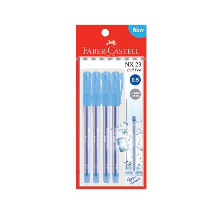 Faber-Castell Ball Pen NX 23 0.5mm 4's/pkt