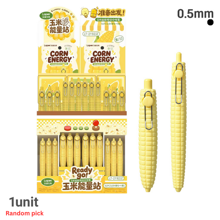 Lopet Corn Energy Gel Ink Pen 0.5mm Black