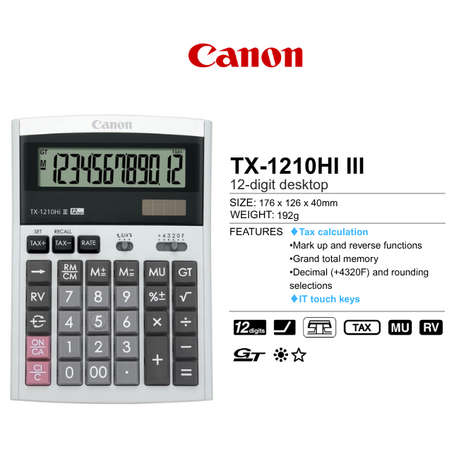 Canon Desktop Calculator