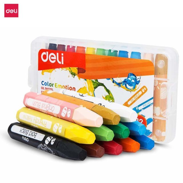 Deli Color Emotion Oil Pastel 12 Colours C20104