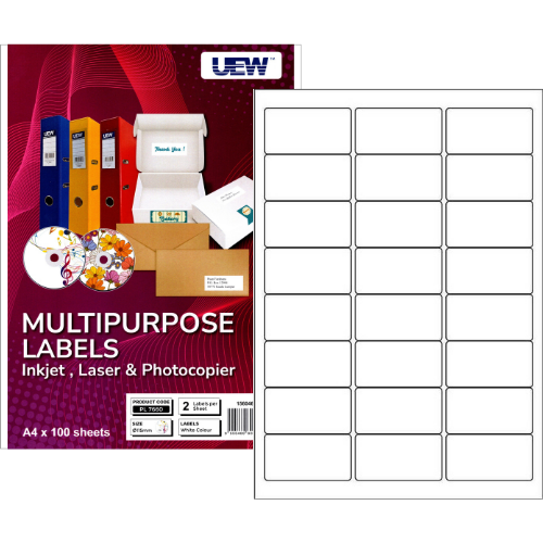 UEW Inkjet & Laser Label 100's