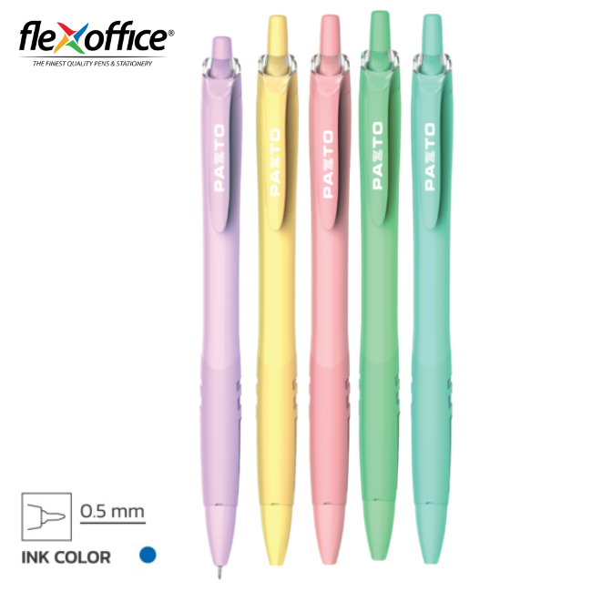 Flexoffice Pazto Retractable Ball Pen 0.5mm FO-GELB039