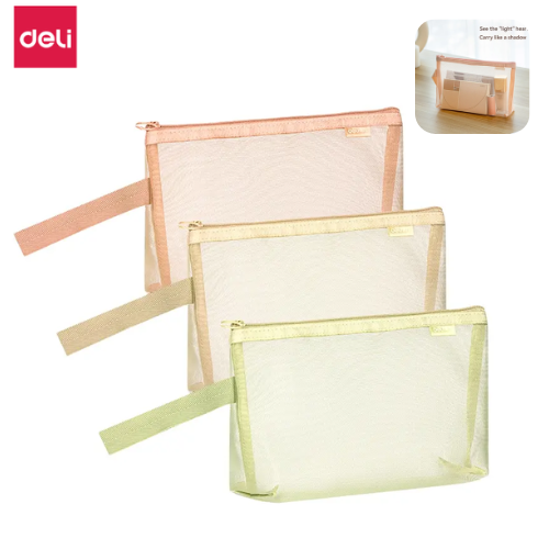 Deli Triangle Mesh Zipper Bag
