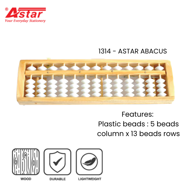 Abacus 1314 Wooden 705x26.5cm White