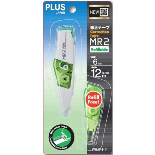 Plus Whiper MR2 Correction Tape With Refill