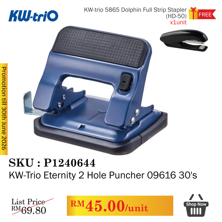 Promo@KW-Trio Eternity 2 Hole Puncher 09616 30's