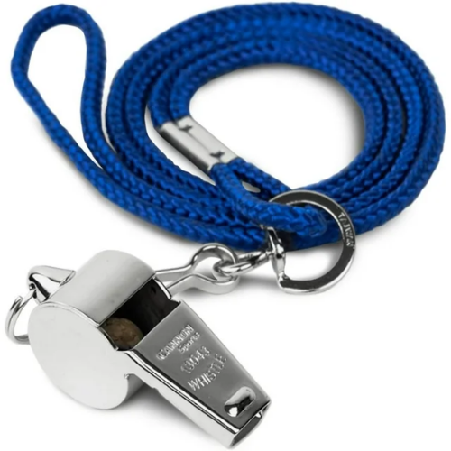Metal Whistle (Butterfly) with string 7001-2