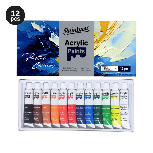 Paintyou 12ml Acrylic Paint 12's