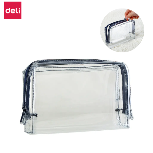 Deli Large Capacity Pouch 185x110x40mm 66875 Blue