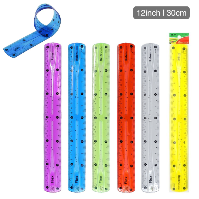 Flexible Ruler 12inch Colour