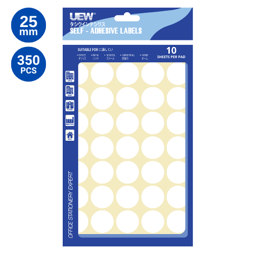 UEW Label Sticker 10's (round)