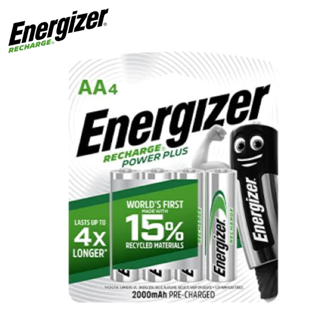 Energizer Rechargeable Battery AA 2000mAH NH15 (4's )
