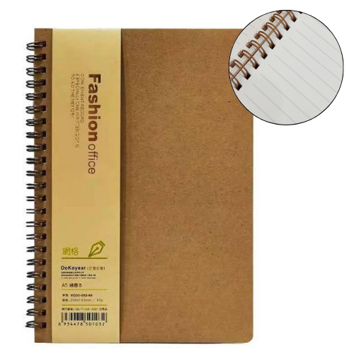 DoKoyear Wire-O Kraft Cover Notebook A5 130pages