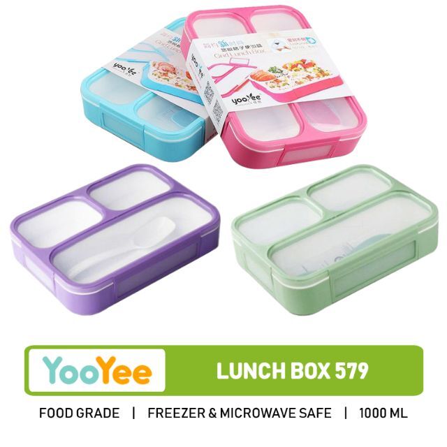 YooYee Grid Lunch Box 1000ml