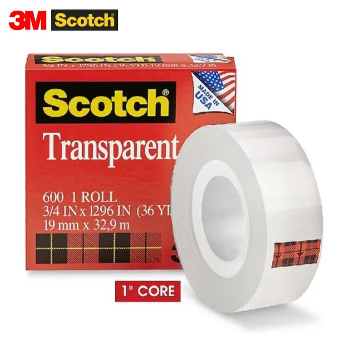 3M Scotch Premium Transparent Tape 600-B