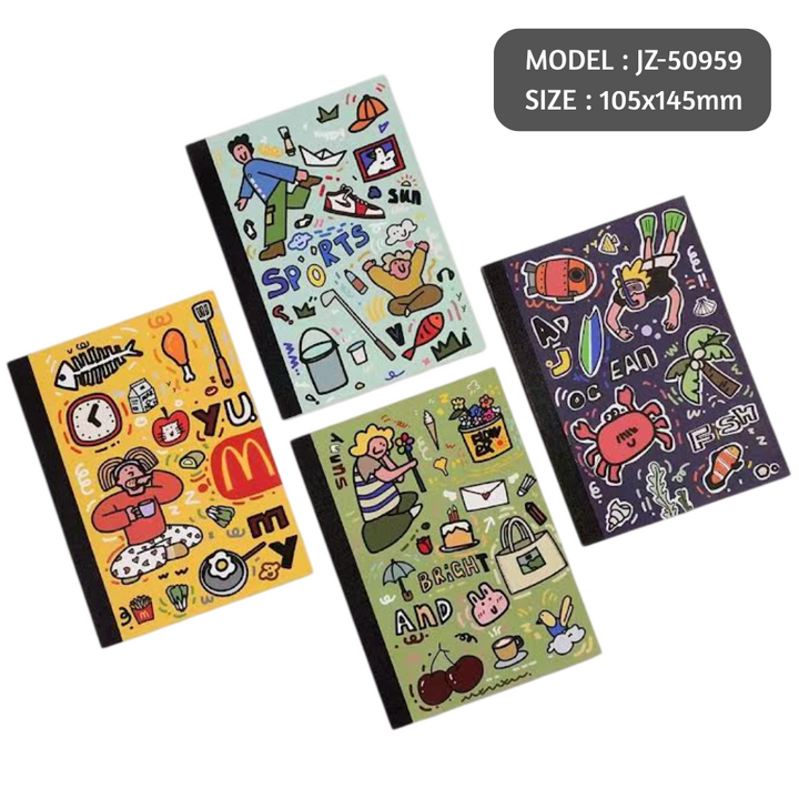 Charming Notebook A6 JZ-50959 60shts