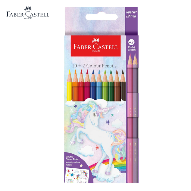 Faber-Castell Colour Pencil Unicorn Version 10+2's (115127)
