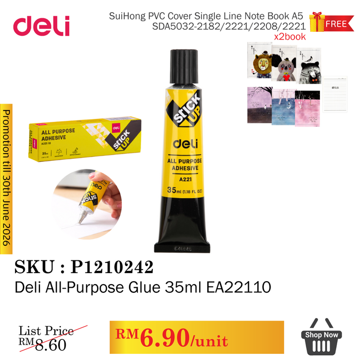Promo@Deli All-Purpose Glue 35ml EA22110