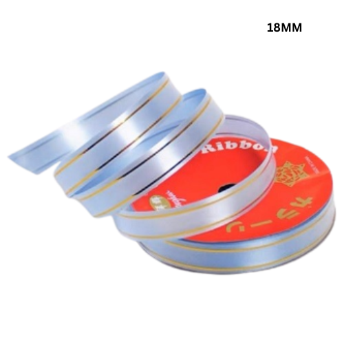 Plastic Ribbon 18mm For Present 12YD Gold Lining