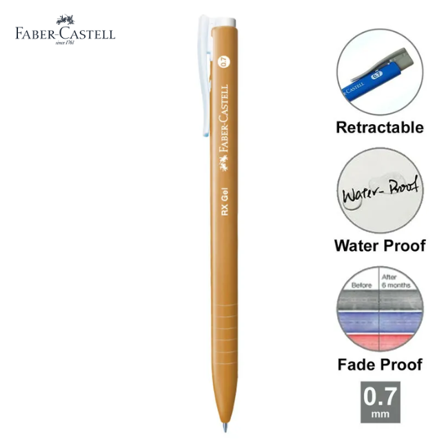 Faber-Castell RX Gel Pen Retractable 0.7mm