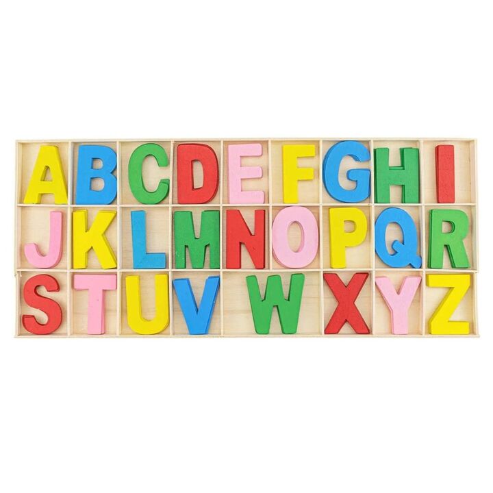 Colourful Wooden Alphabet 41x18cm