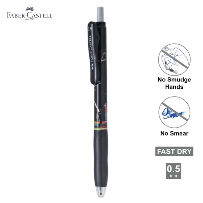 Faber-Castell Black Astro Arte Gel Pen 0.5mm